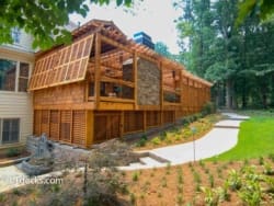 massive cedar deck