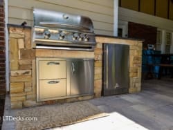 built-in grill
