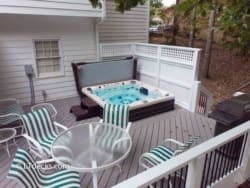 sunken hot tub