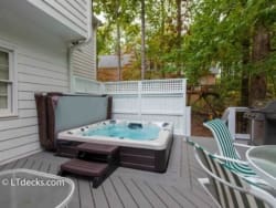 sunken hot tub