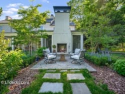 outdoor fireplace