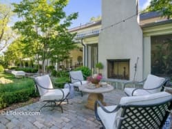 outdoor fireplace