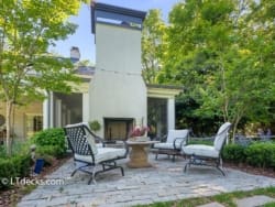 outdoor fireplace
