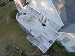 The old deck, with no porch