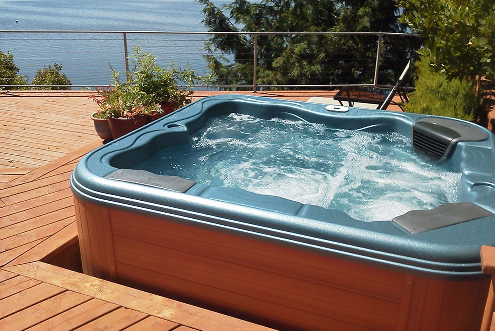 jacuzzi and decking in Atlanta.